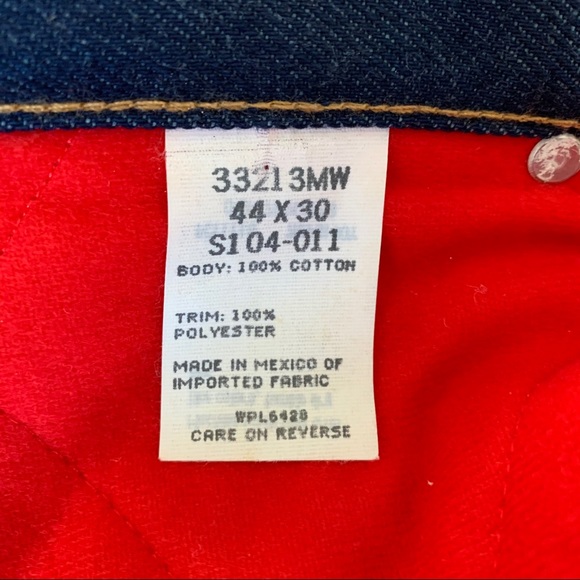 44x30 NWT Wrangler Rugged Woodland Thermal Jeans - Picture 7 of 13